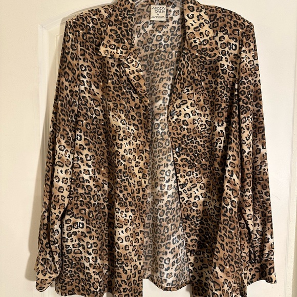 Allison Daley Leopard Print Blouse - Picture 1 of 9